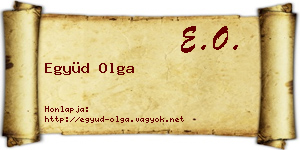 Együd Olga névjegykártya